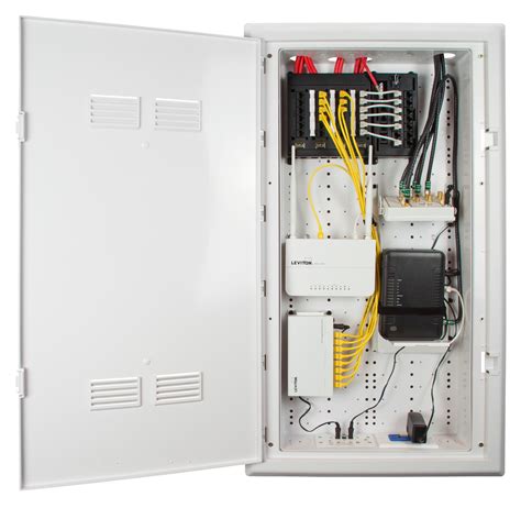 telecommunications distribution box|residential structured media panel.